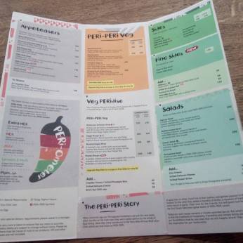 Nandos Menu- Food review