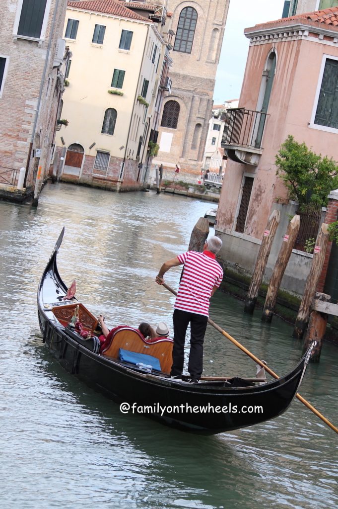 Gondola ride in Venice