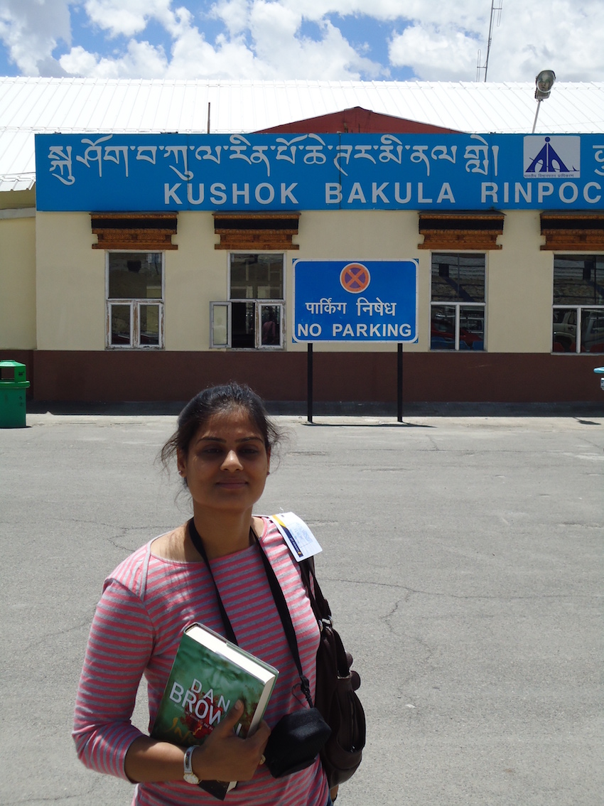 At Leh Aiport