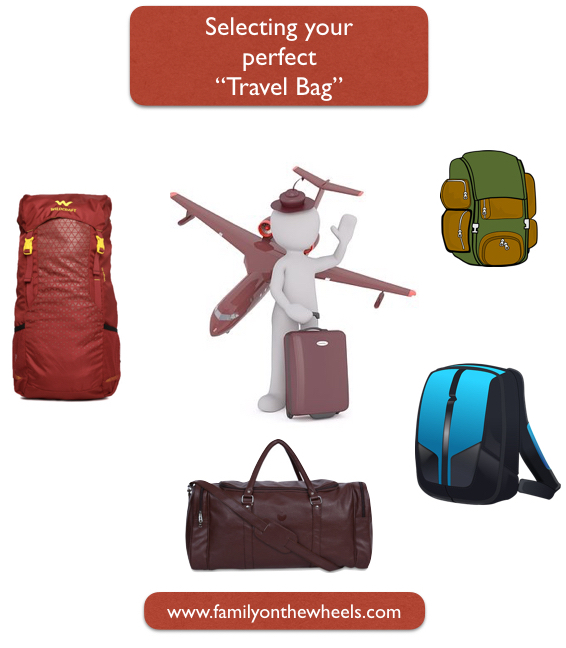 Guide for picking right travel bags - Family on the wheels