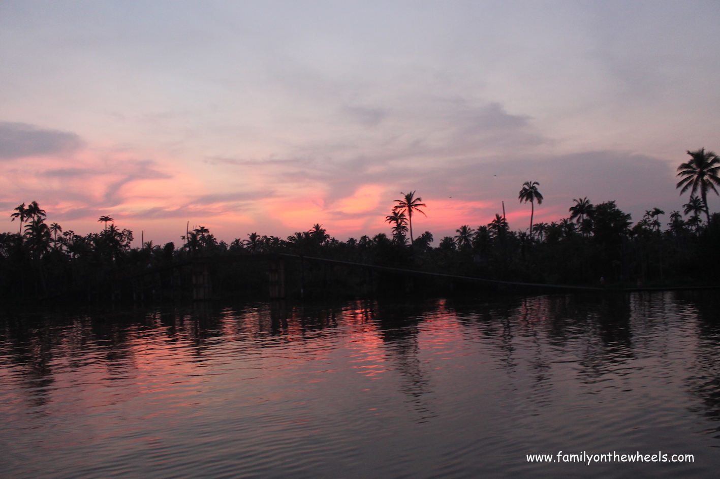 As the night falls while we were experiencing alleppey backwaters - #canals #Kerala #alleppey #backwaters #keralabackwaters #sunset #beaches #naturelover #sun