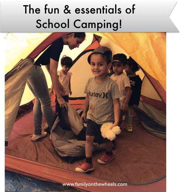 Are your children's school planning for a camping trip from school? Camping is fun with lots of learning for kids. But we as parents need to have essential parameters and know how of essential camping tips for kids. #camping #kidscamp #schoolcamp #campingessentials #travelwithkids